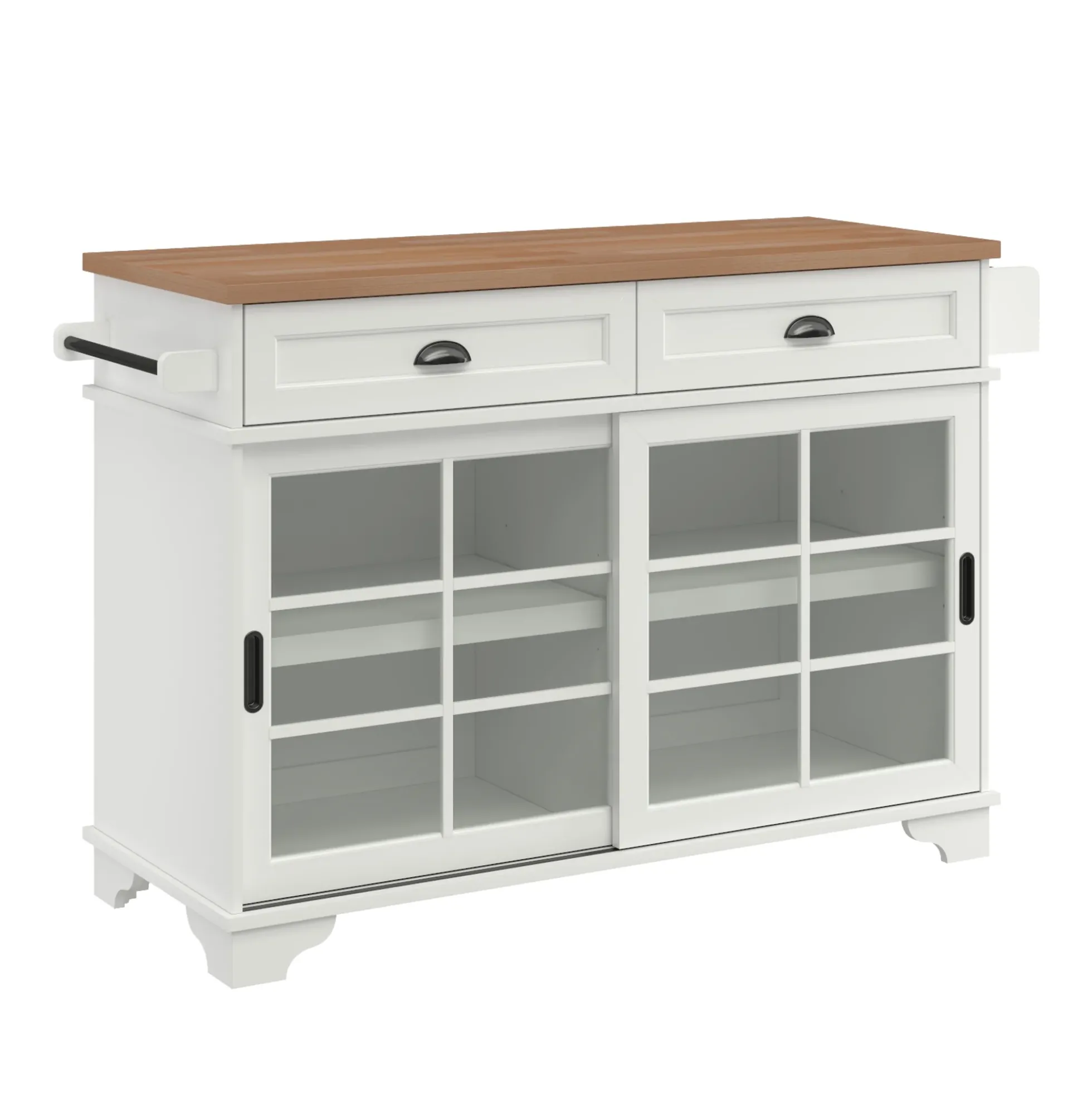 Carolina Free-Standing 48" Kitchen Island with Storage