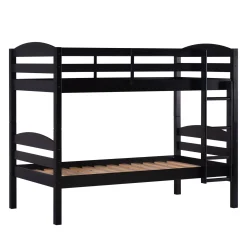 Carolina Transitional Solid Wood Twin-over-Twin Bunk Bed