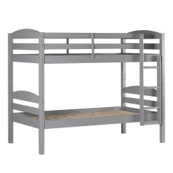 Carolina Transitional Solid Wood Twin-over-Twin Bunk Bed