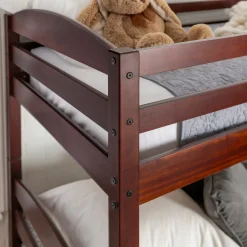 Carolina Transitional Solid Wood Twin-over-Twin Bunk Bed