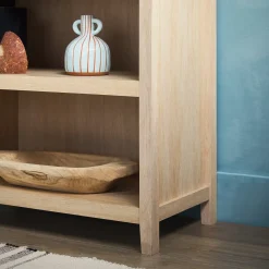 Chantelle Modern Arched Bookshelf with Open Shelves