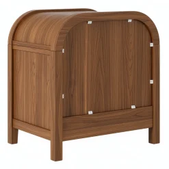 Chantelle Modern Curve Design 2-Drawer Nightstand