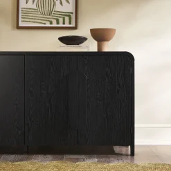 Chantelle Modern Curved Buffet Sideboard and TV Stand