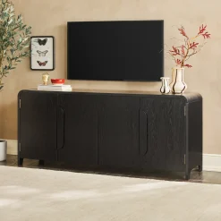 Chantelle Modern Curved Buffet Sideboard and TV Stand