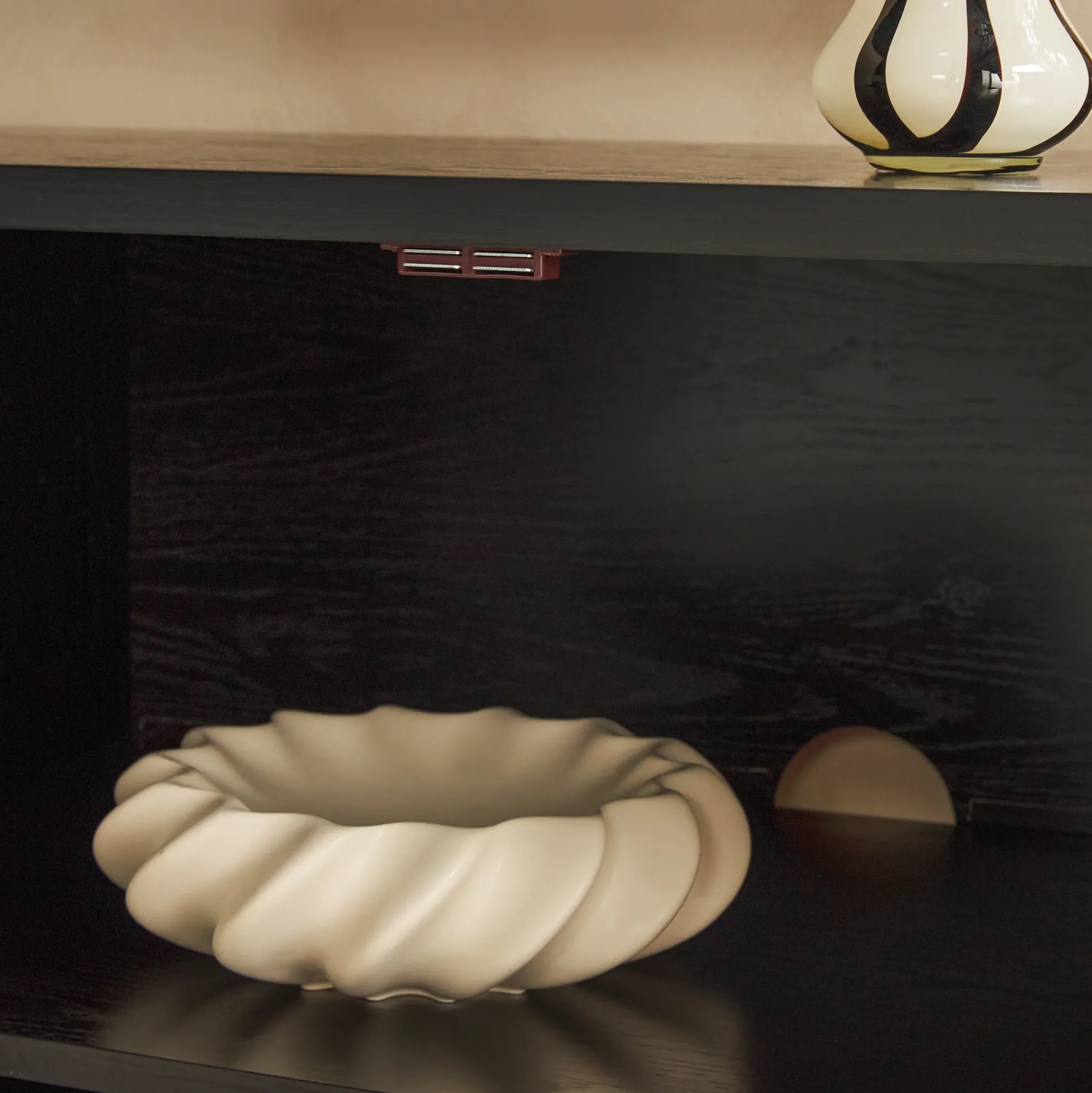 Chantelle Modern Curved Buffet Sideboard and TV Stand
