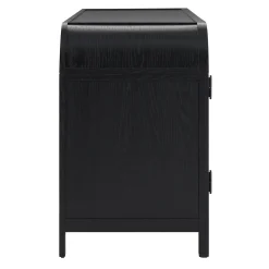 Chantelle Modern Curved Easy Assembly TV Stand