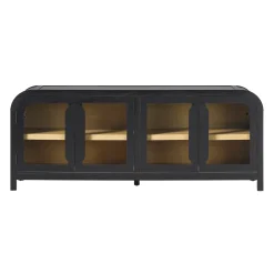 Chantelle Modern Curved Easy Assembly TV Stand