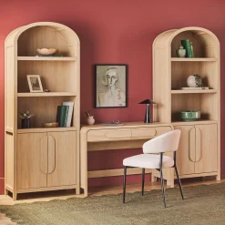 Chantelle Modern Curved Writing Desk
