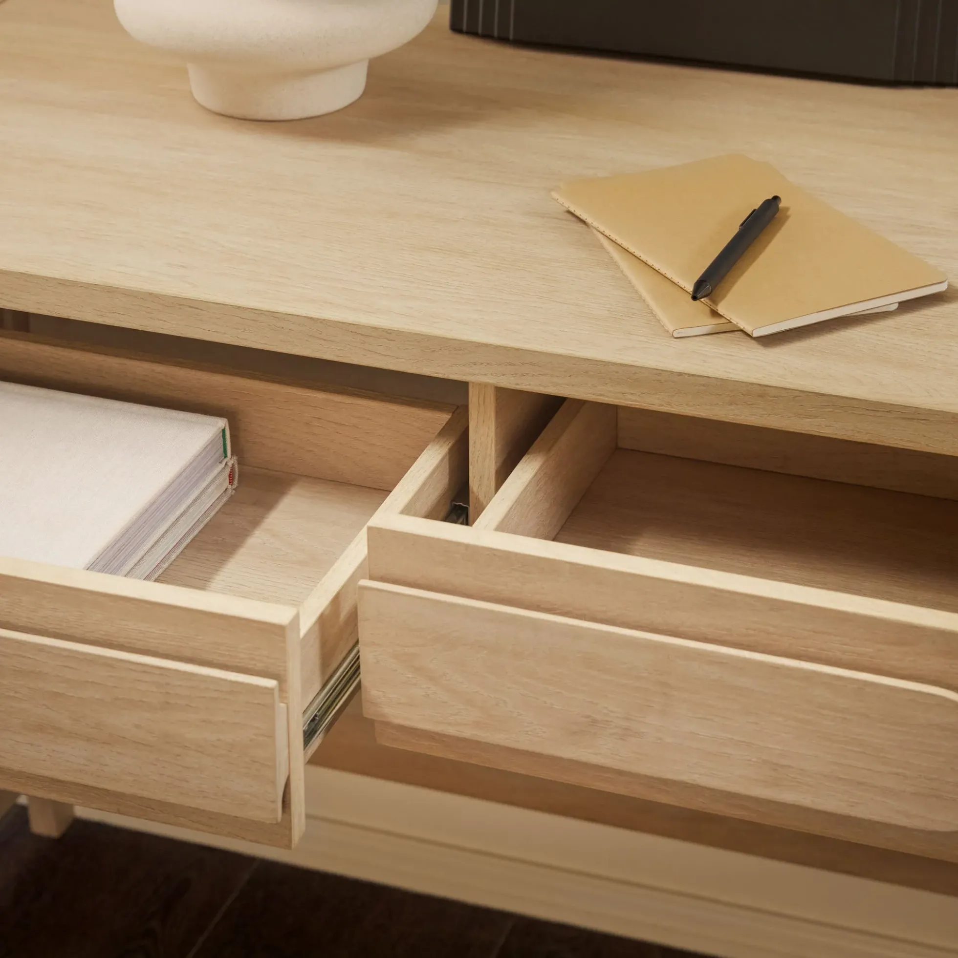Chantelle Modern Curved Writing Desk