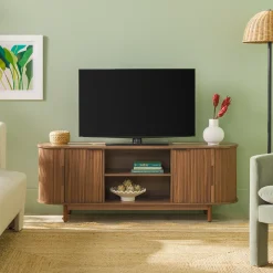 Chloe Modern Reeded TV Stand