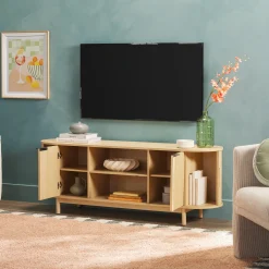 Chloe Modern Reeded TV Stand