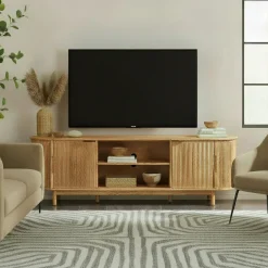 Chloe Modern Reeded TV Stand