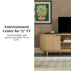 Chloe Modern Reeded TV Stand