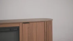 Chloe Modern Scandinavian Reeded Fireplace TV Stand in 2 Sizes