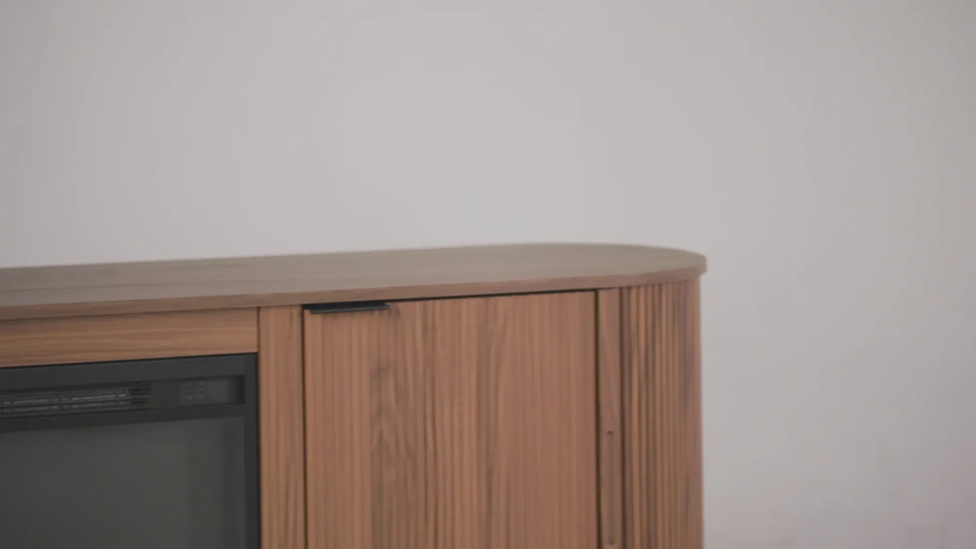 Chloe Modern Scandinavian Reeded Fireplace TV Stand in 2 Sizes