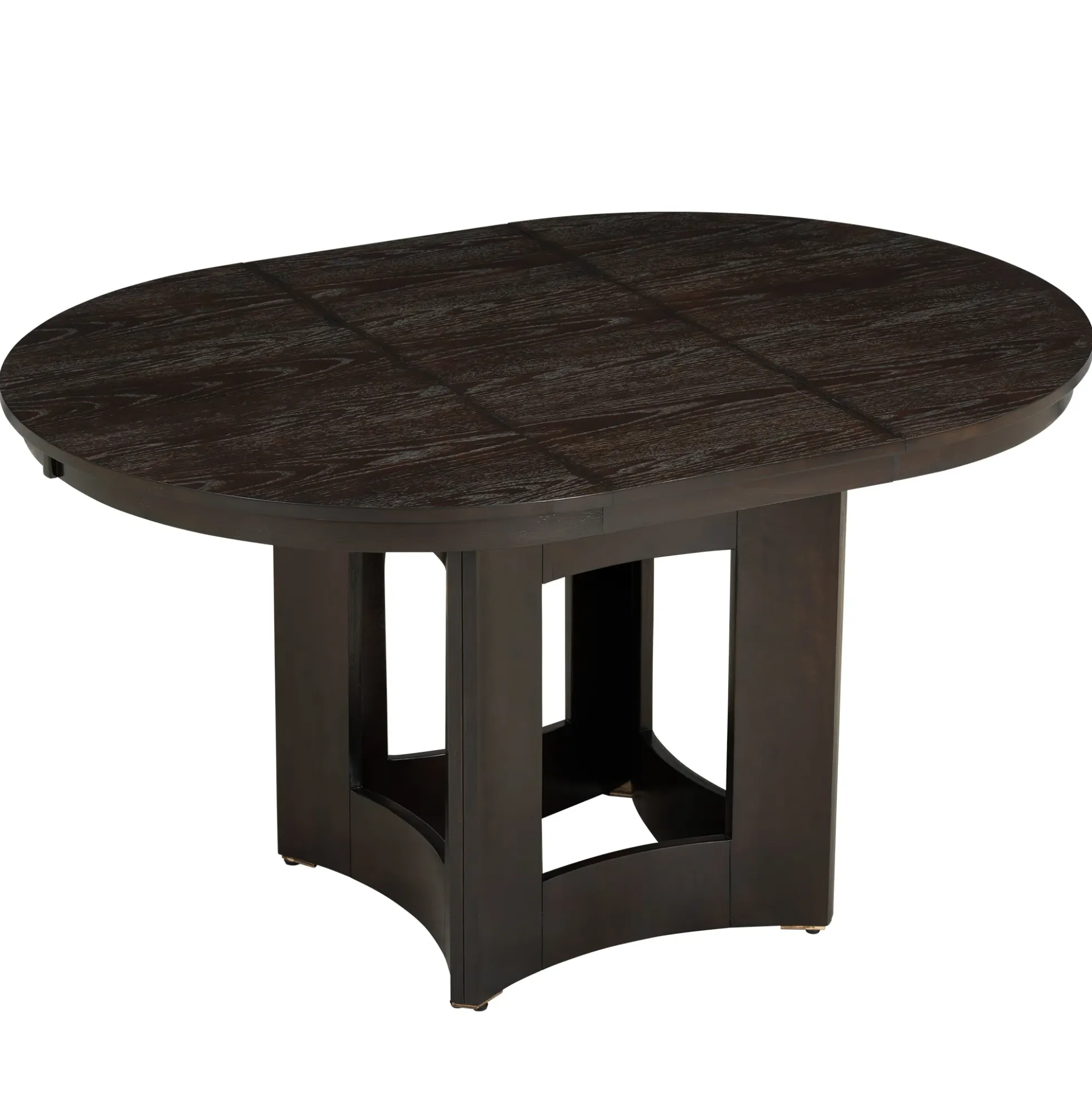 Classic Modern Extendable Round Dining Table Set for 4