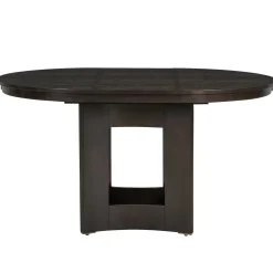Classic Modern Extendable Round Dining Table Set for 4