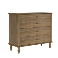Classic Modern Wide 4-Drawer Chest Dresser