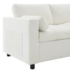 Cloud Modular Sectional Sofa with Storage Pockets and 2 Movable Ottomans