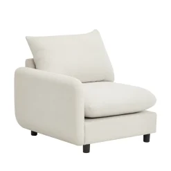 Cloud 4-Piece Modular Free Combination Sectional Sofa Couch with Ottoman
