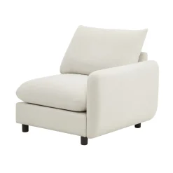 Cloud 4-Piece Modular Free Combination Sectional Sofa Couch with Ottoman