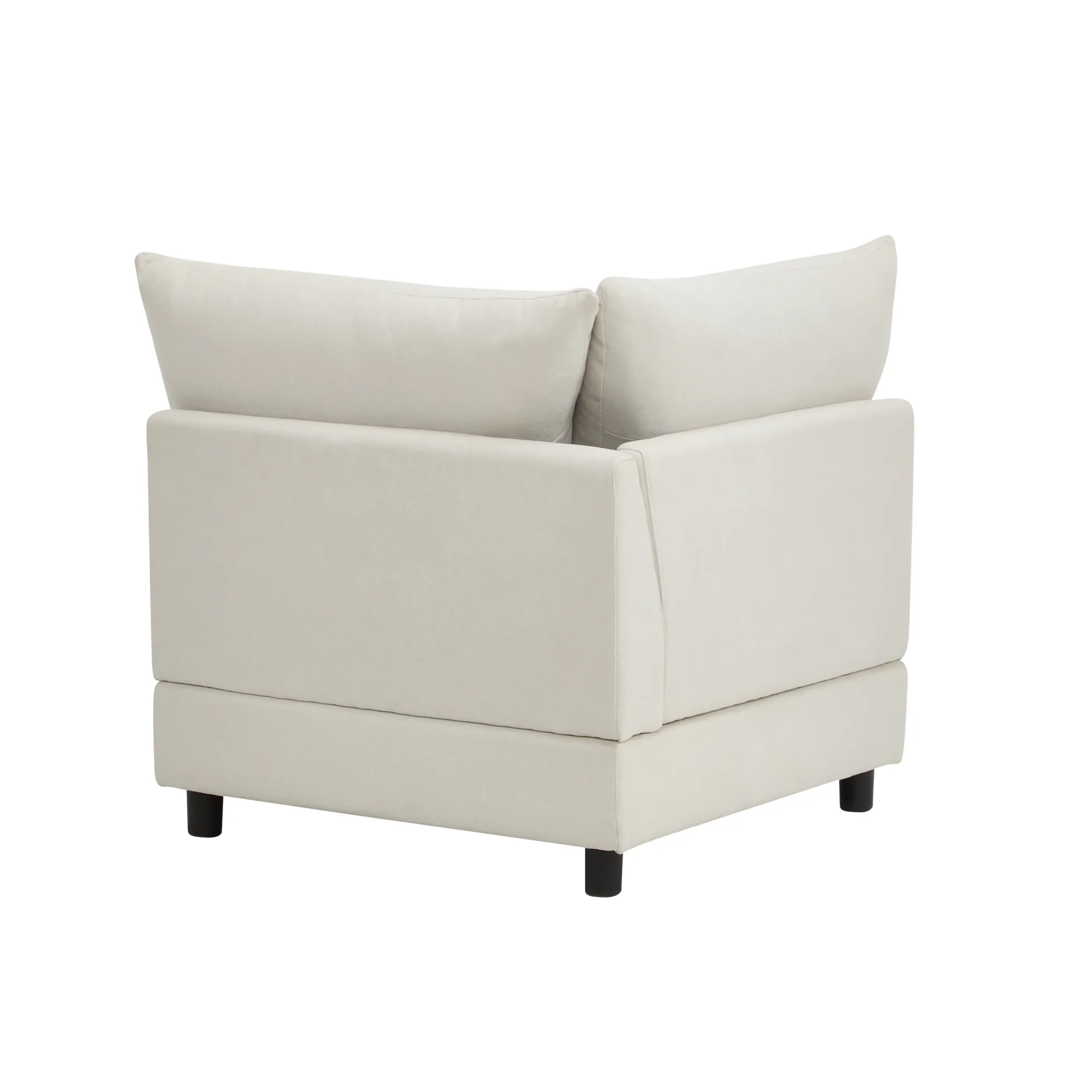 Cloud 4-Piece Modular Free Combination Sectional Sofa Couch with Ottoman