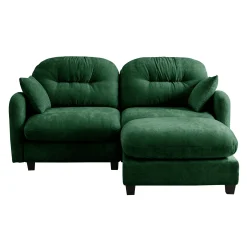 Cloud Tufted Chenille Sectional Loveseat Sofa Couch With Ottoman