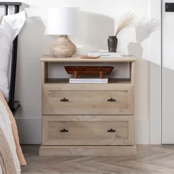 Clyde Classic 2-Drawer Nightstand / Side Table