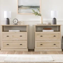 Clyde Classic 2-Drawer Nightstand / Side Table