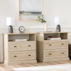 Clyde Classic 2-Drawer Nightstand / Side Table