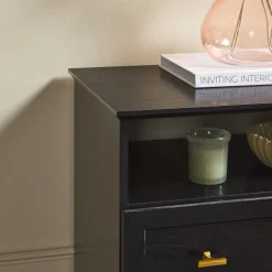 Clyde Modern Farmhouse Easy Assembly 2-Drawer Nightstand Side Table