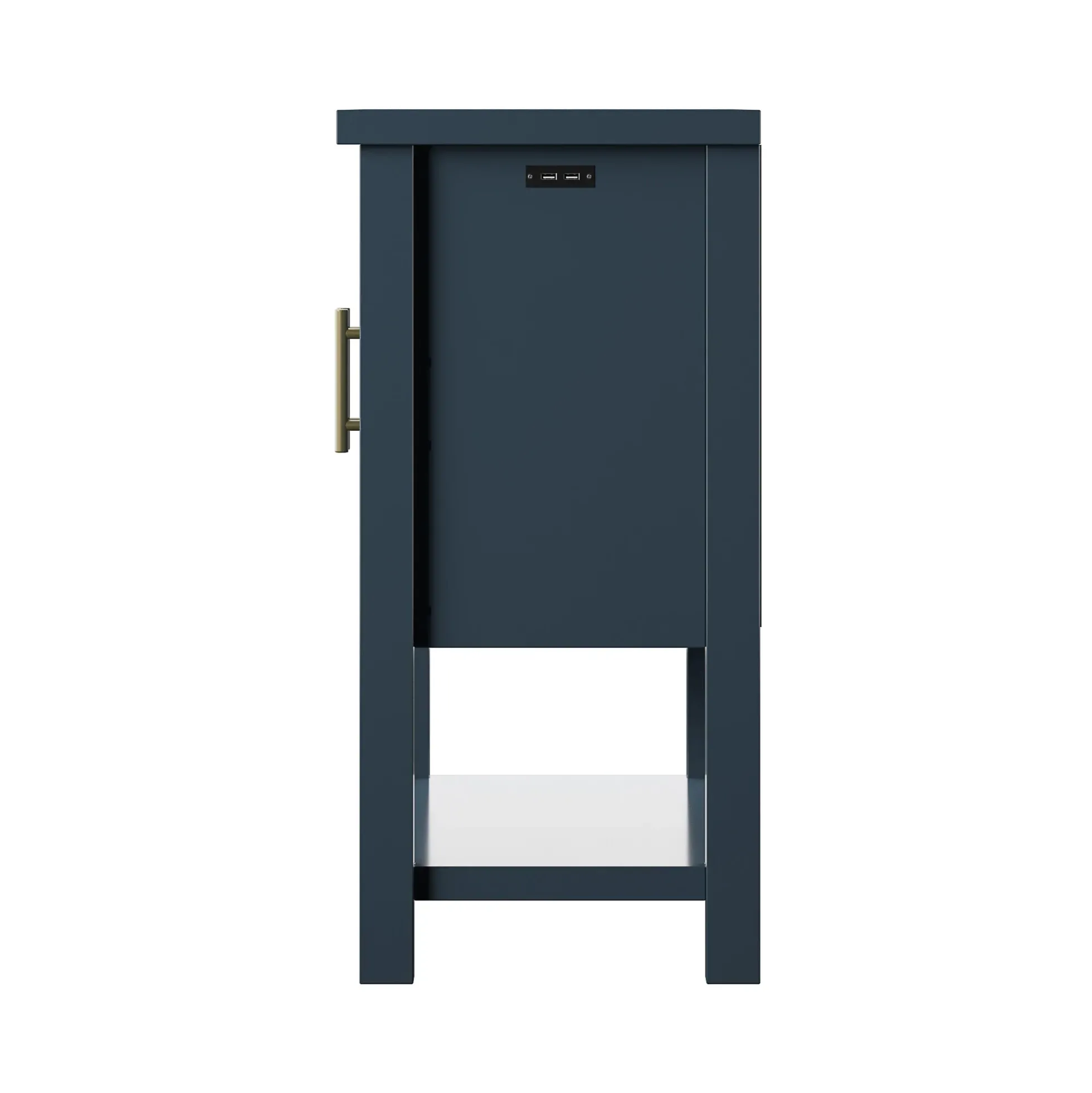 Coastal Paneled Accent Cabinet with Storage