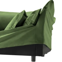 Comfy Chenille Deep Seat Cloud L-Shaped Slipcovered Sectional Sofa