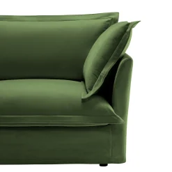 Comfy Chenille Deep Seat Cloud L-Shaped Slipcovered Sectional Sofa