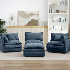 Comfy Cloud Couch Modular Chenille Sectional Sofa