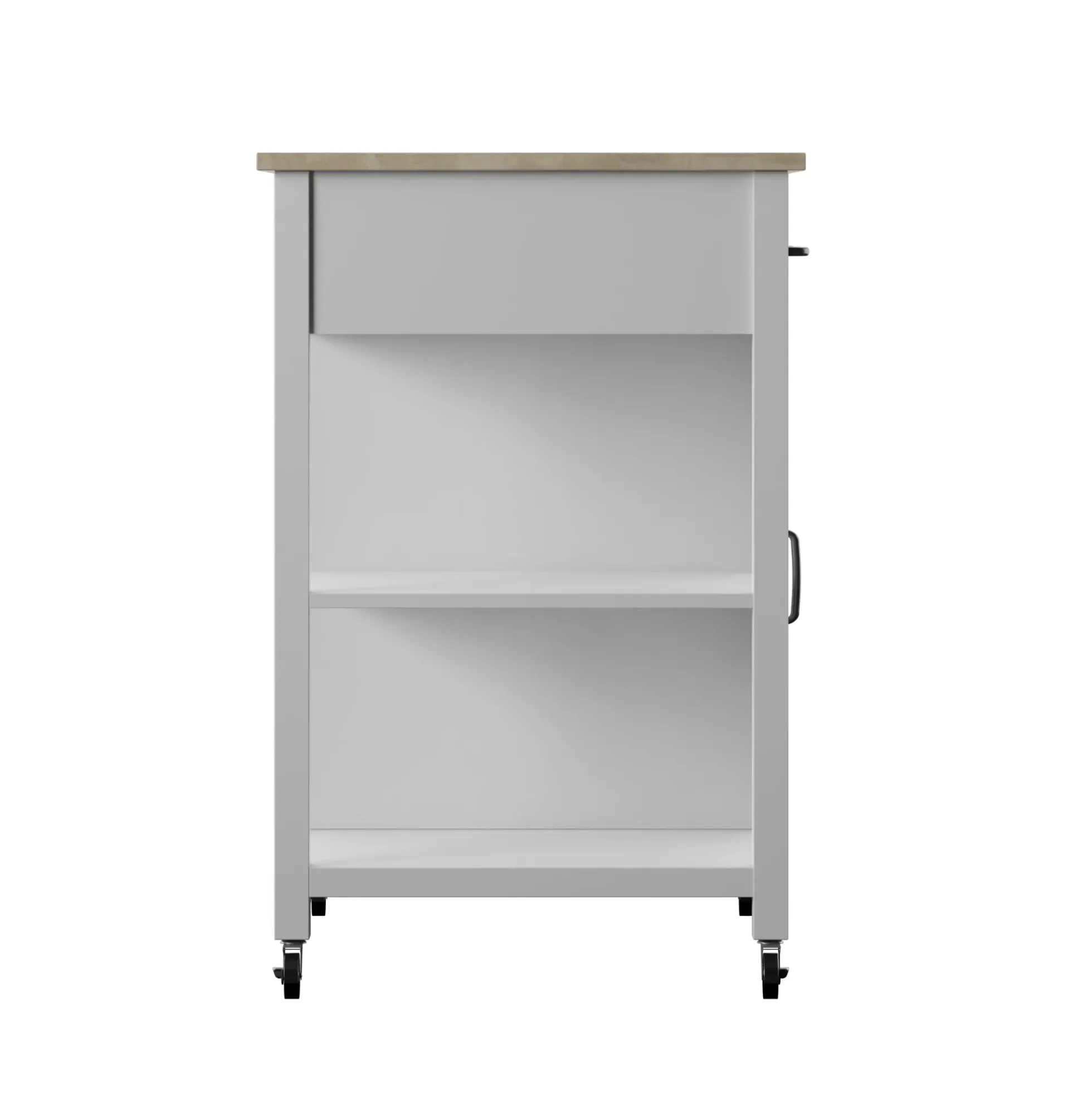 Compact Rolling Kitchen Island Cart with Storage