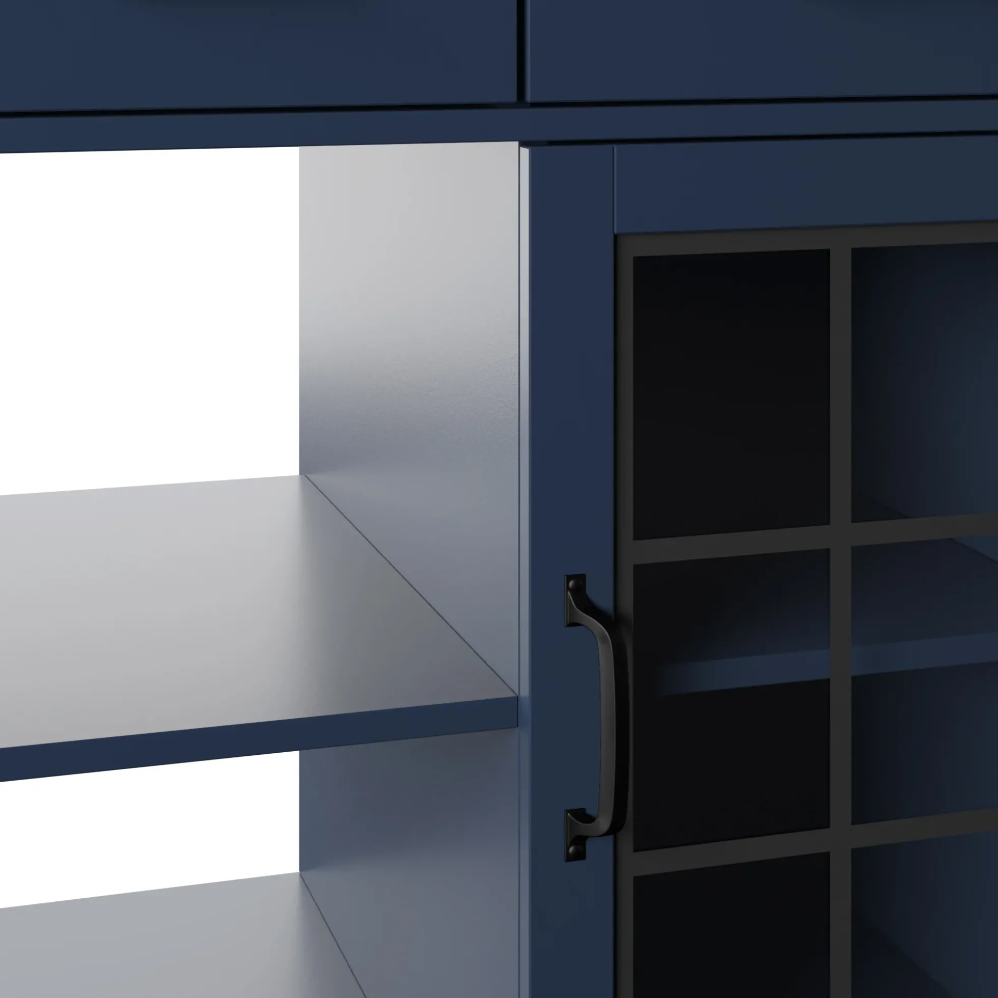 Compact Rolling Kitchen Island Cart with Storage