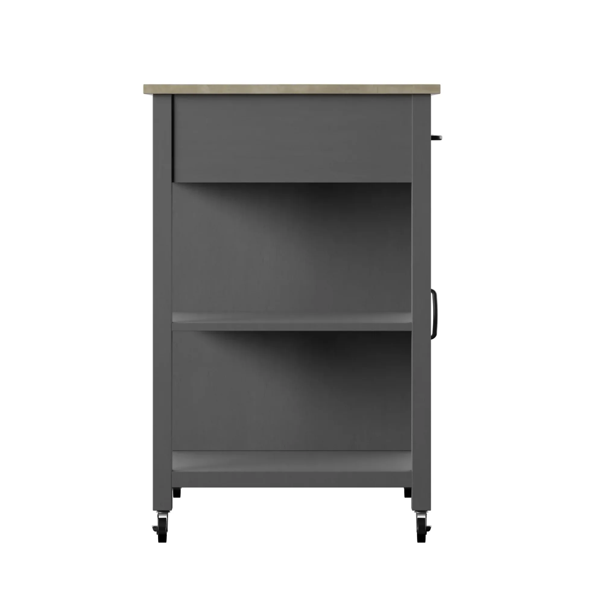 Compact Rolling Kitchen Island Cart with Storage