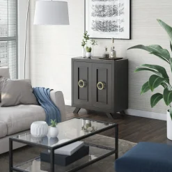Contemporary Modern Entryway Accent Cabinet