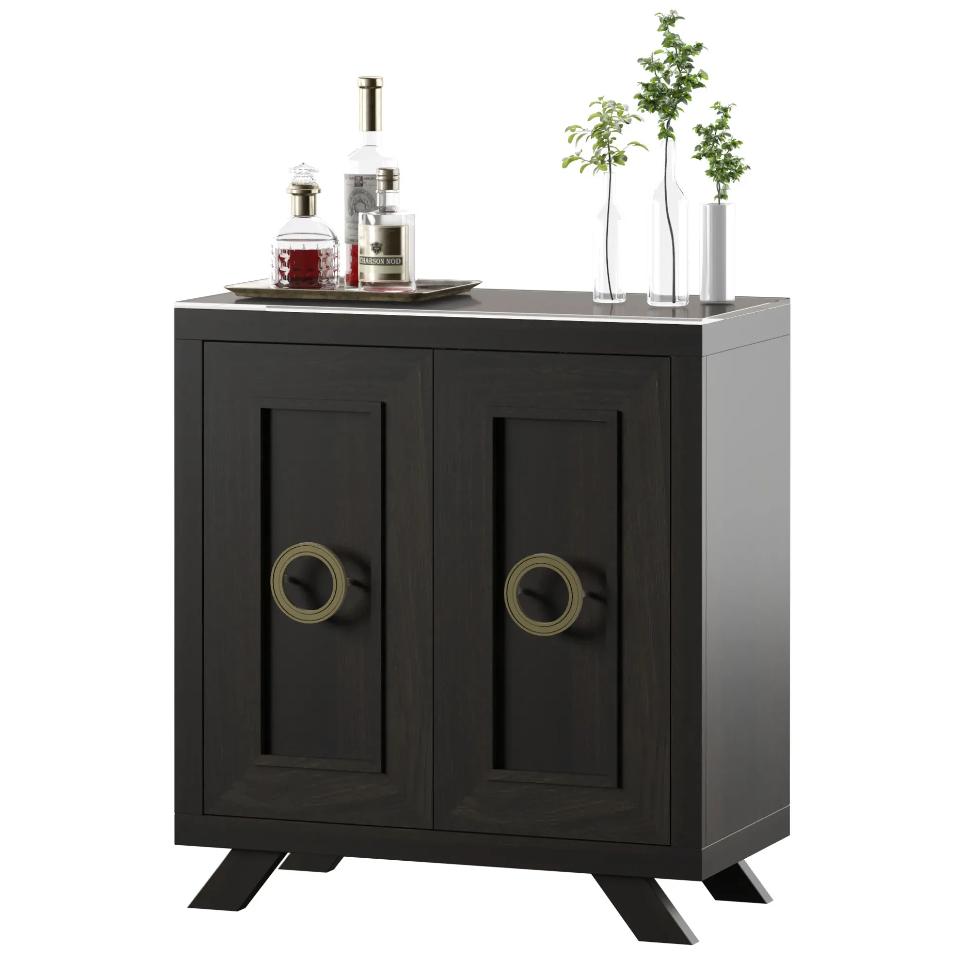 Contemporary Modern Entryway Accent Cabinet