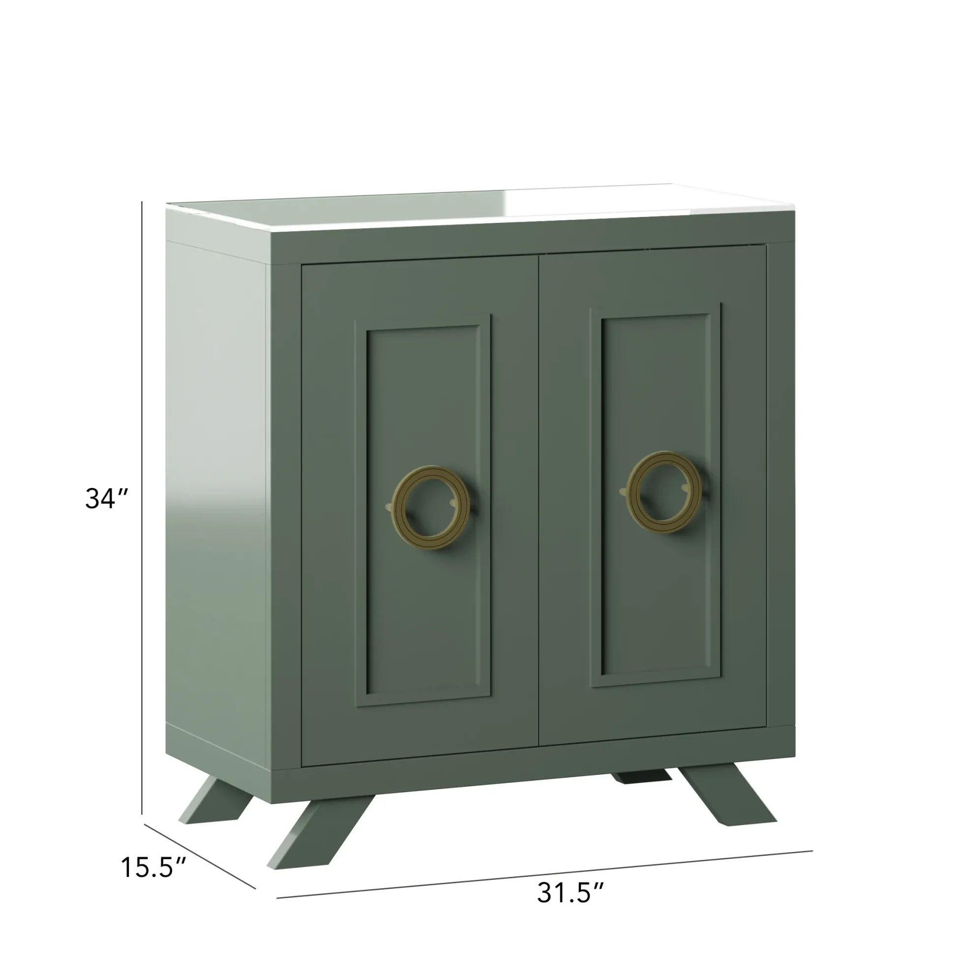 Contemporary Modern Entryway Accent Cabinet