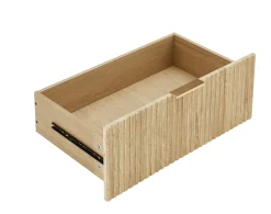 Curved wave Design Fluted 55' Wide Modern 6 Drawers Dresser
