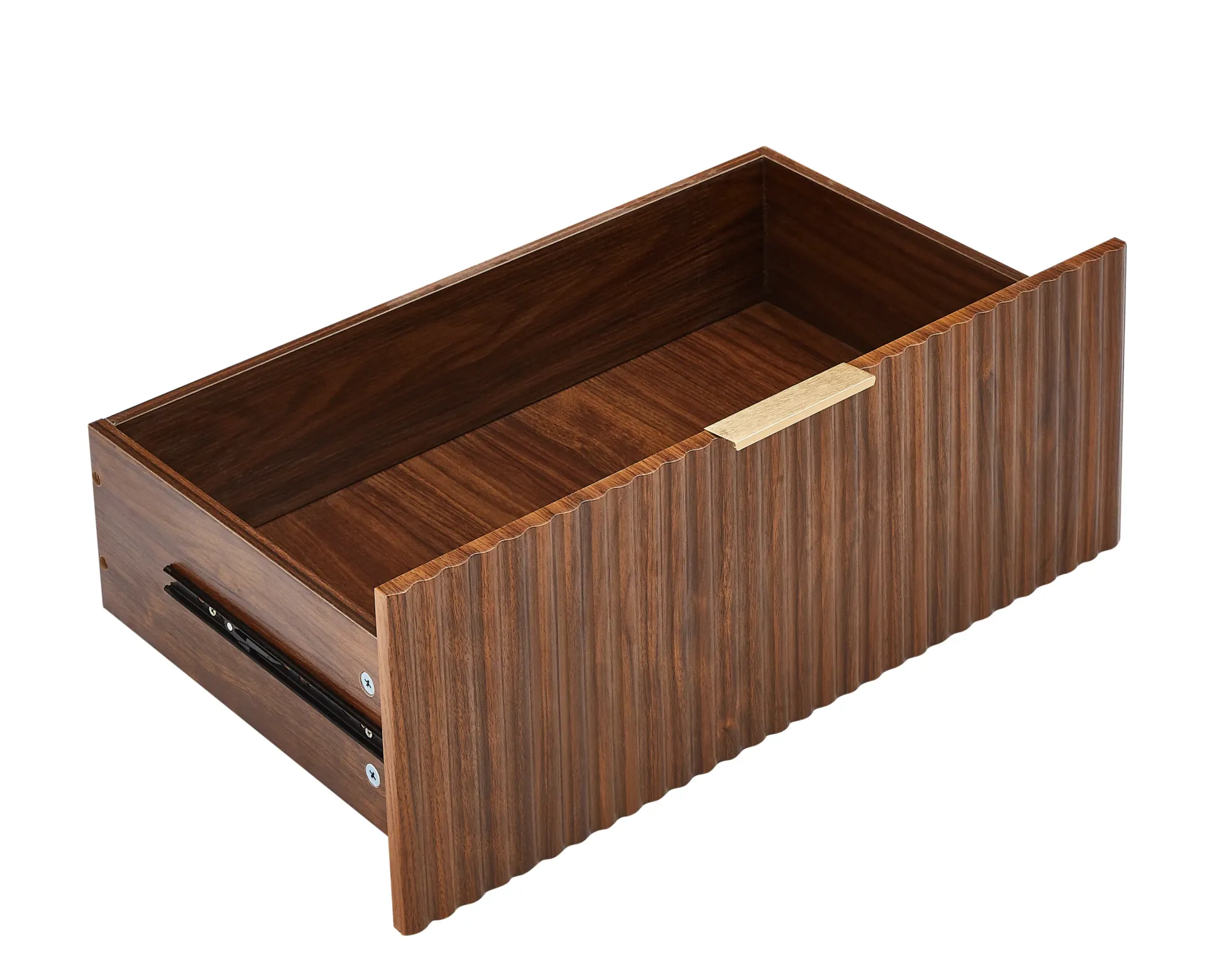 Curved wave Design Fluted 55' Wide Modern 6 Drawers Dresser