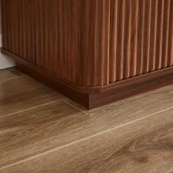 Curved wave Design Fluted 55' Wide Modern 6 Drawers Dresser