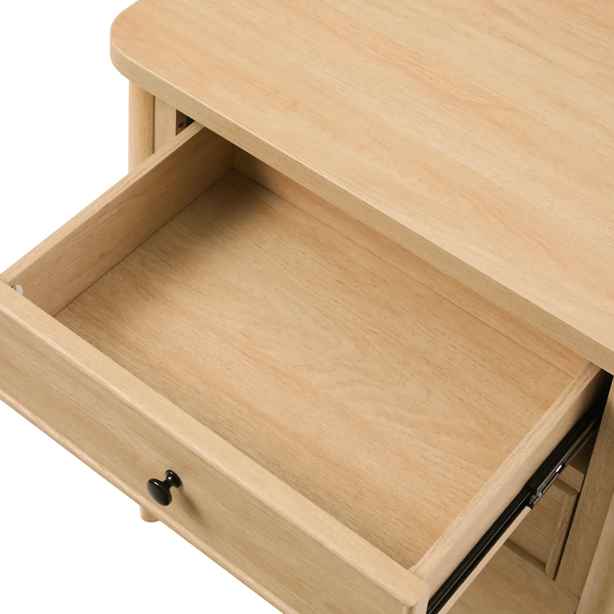 Diedra Modern Side Table with Drawers