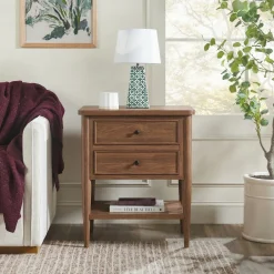 Diedra Modern Side Table with Drawers