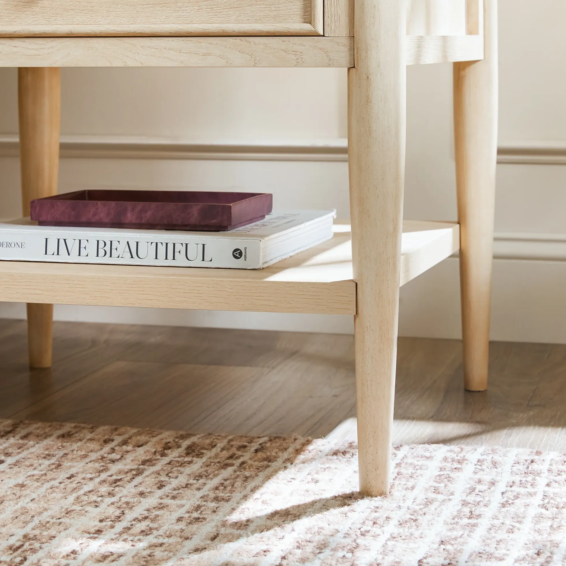 Diedra Modern Side Table with Drawers