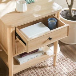 Diedra Modern Side Table with Drawers