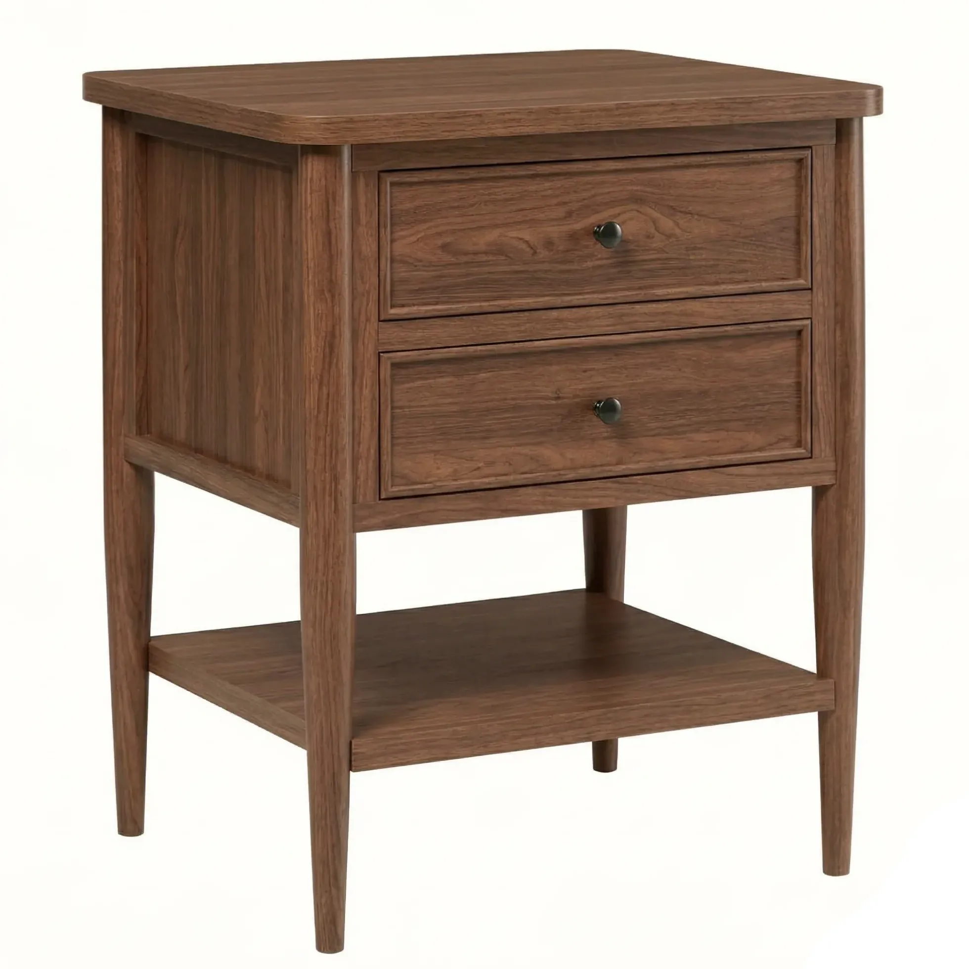 Diedra Modern Side Table with Drawers
