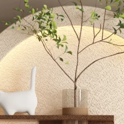 Double-Disc Adjustable 3-Color LED Sandstone Wall Art Decor